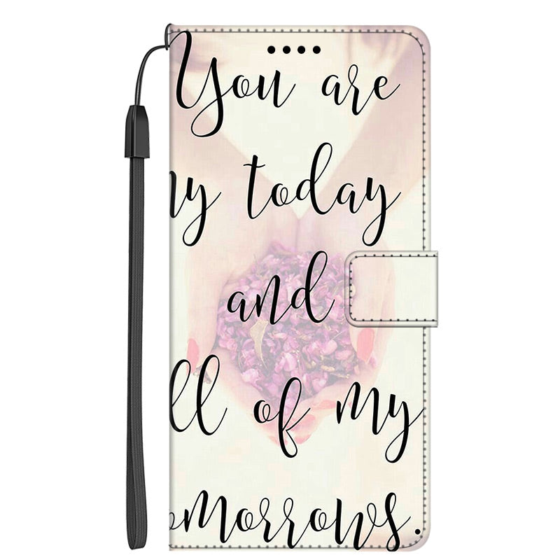 For Samsung Galaxy A24 4G PU Leather Wallet Case Pattern Printing Stand Phone Cover with Strap