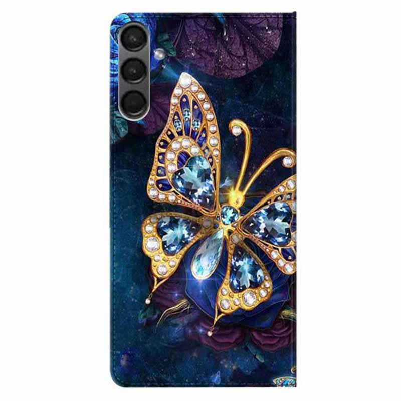 For Samsung Galaxy A24 4G PU Leather Wallet Case Pattern Printing Stand Phone Cover with Strap