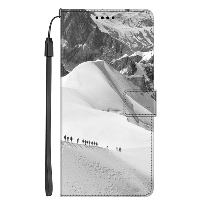 For Samsung Galaxy A24 4G PU Leather Wallet Case Pattern Printing Stand Phone Cover with Strap