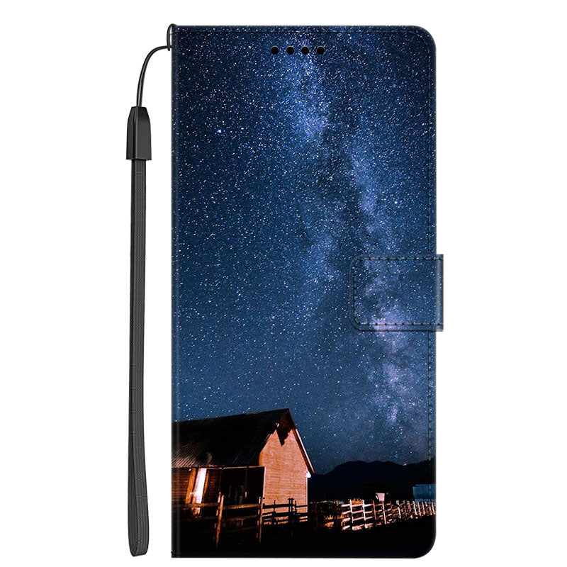 For Samsung Galaxy A24 4G PU Leather Wallet Case Pattern Printing Stand Phone Cover with Strap