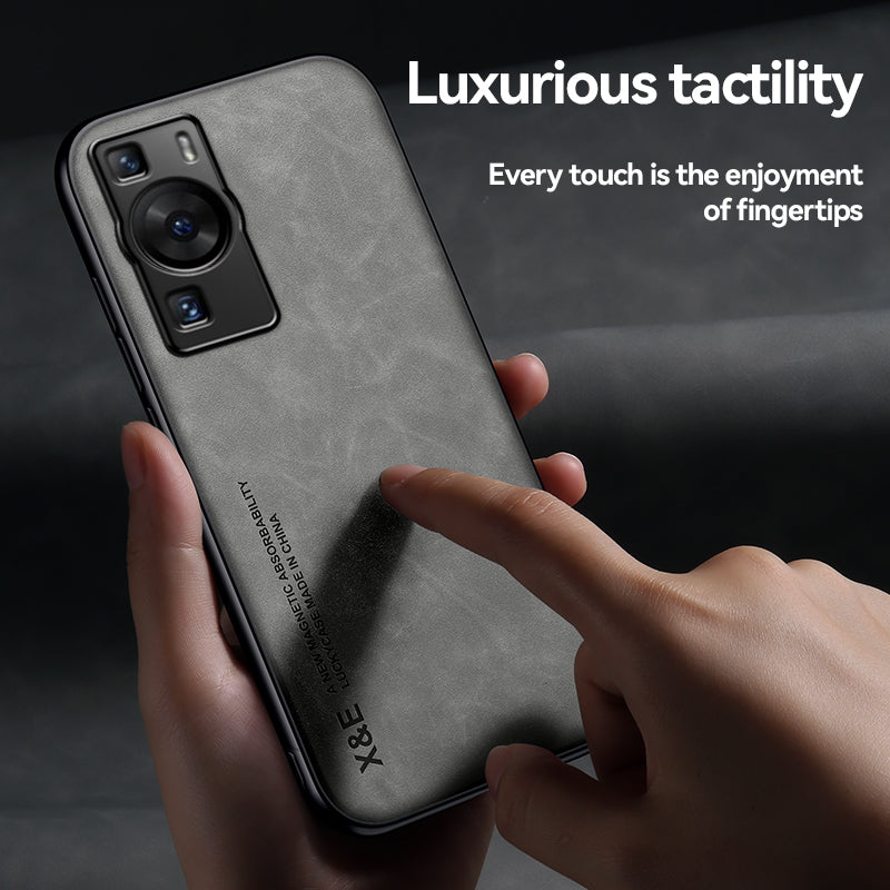 X&E For Huawei P60 Anti-scratch Skin-touch Phone Case PU Leather TPU PC Cover