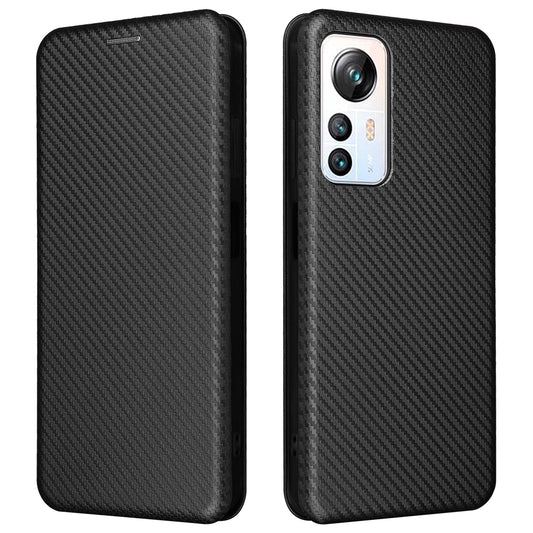 For Blackview A85 Carbon Fiber Texture Phone Case Leather Flip Stand Cover with Card Holder, Kickstand