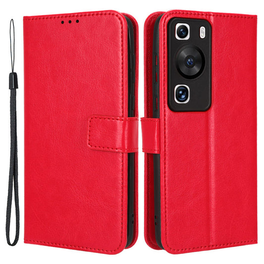 For Huawei P60 Pro / P60 Anti-Dust Crazy Horse Texture Wallet Phone Case PU Leather Phone Stand Cover