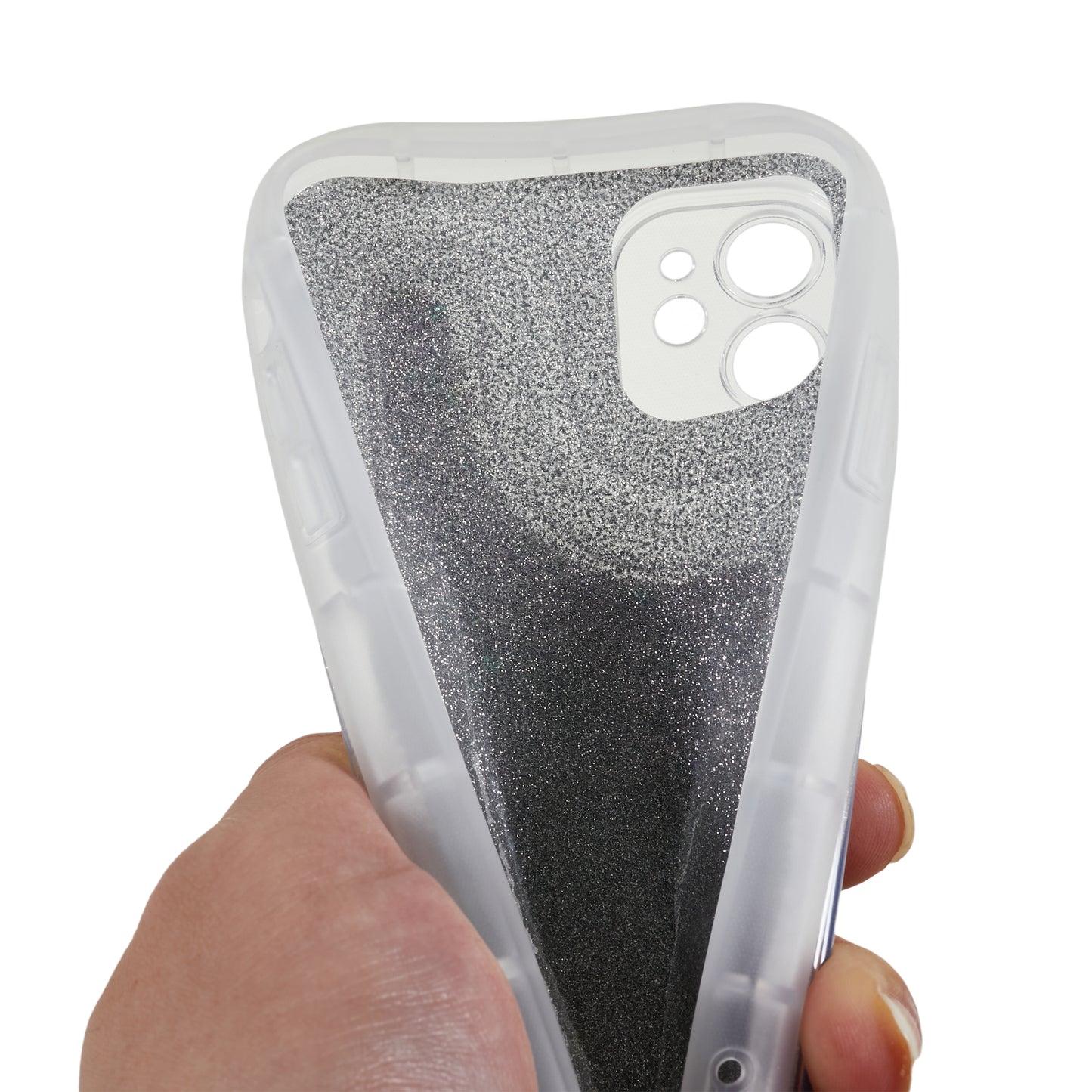 For iPhone 11 6.1 inch Glitter Sparkle Epoxy TPU Phone Case Scratch-Resistant Protective Cover