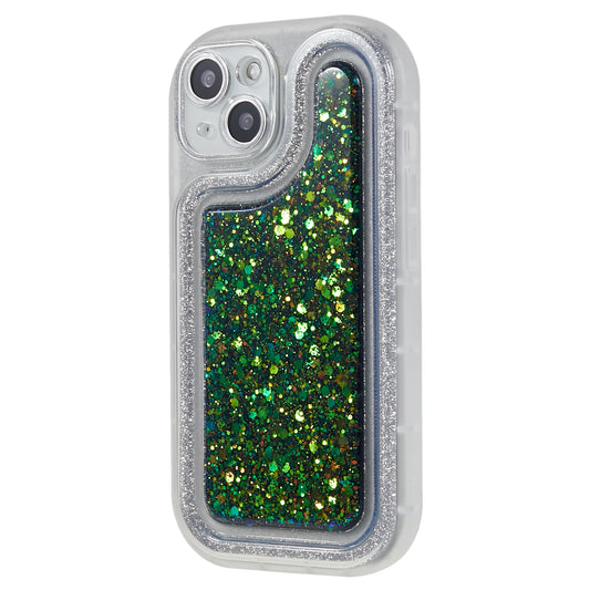 For iPhone 14 Plus TPU Epoxy Design Case Bling Glitter Moblie Phone Cover