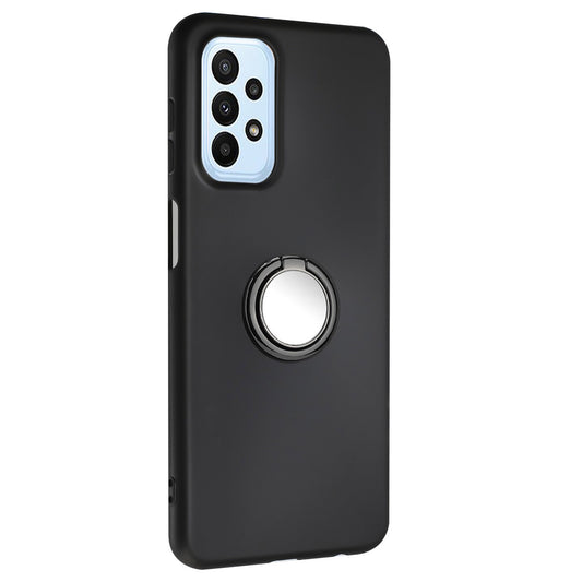 For Samsung Galaxy A52 4G / 5G / A52s 5G Ring Kickstand Matte TPU Case Cell Phone Protector Cover