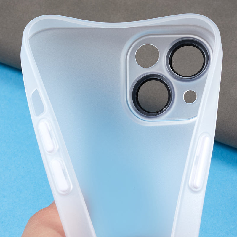 Protective Case for iPhone 13 Anti-Drop Matte TPU Phone Cover with Metal Camera Lens Frame