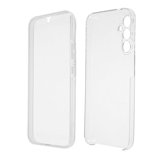 For Samsung Galaxy A34 5G TPU Frame + Acrylic Back + PET Front Cover Clear Phone Case Full Protection Cover