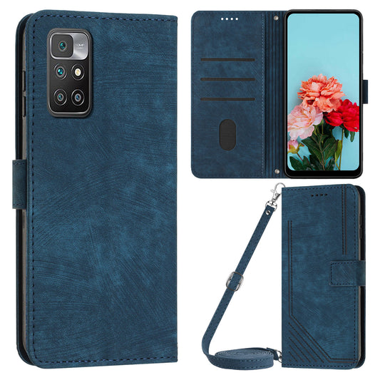 For Xiaomi Redmi Note 11 4G (MediaTek) / Redmi 10 2022 4G / Redmi 10 4G (2021) / Redmi 10 Prime Phone Leather Case Wallet Stand Cover