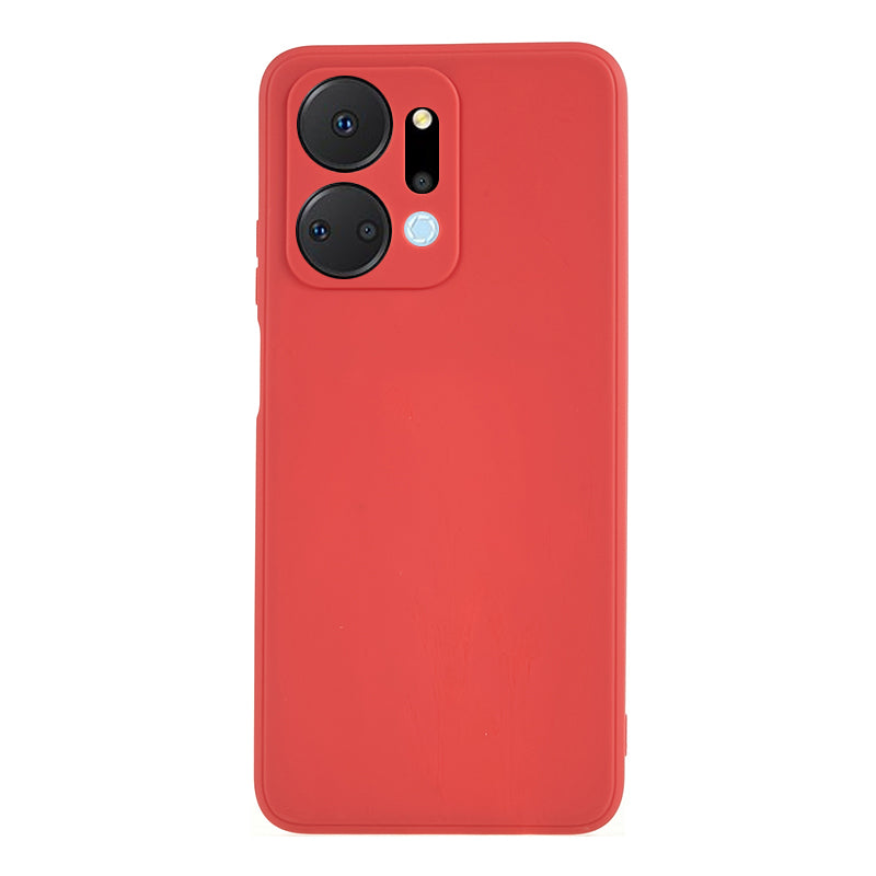 For Honor X7a 5G Straight Edge Soft TPU Anti-Fall Case Precise Cutout Shell Phone Cover