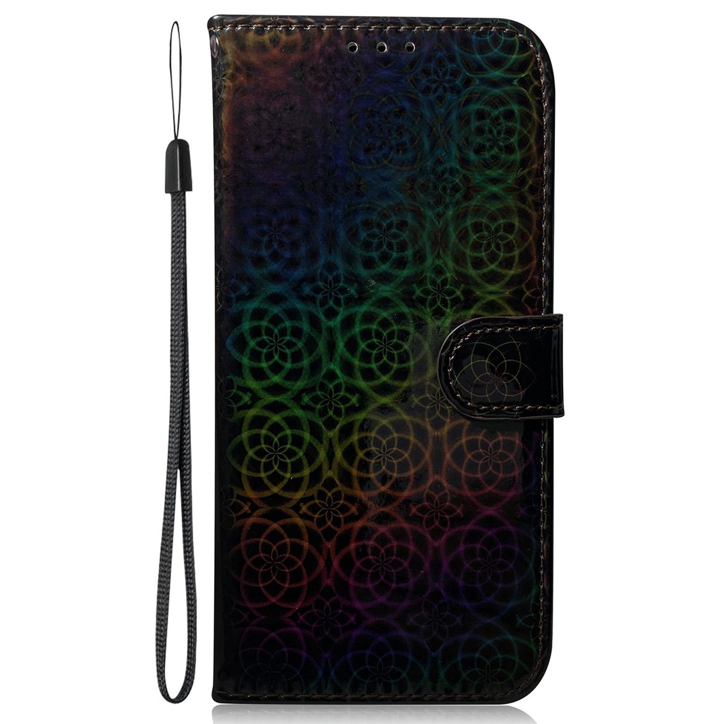 For Huawei nova Y61 4G / Enjoy 50z 4G Dazzling Flower Pattern Stand Phone Case PU Leather Phone Wallet Cover