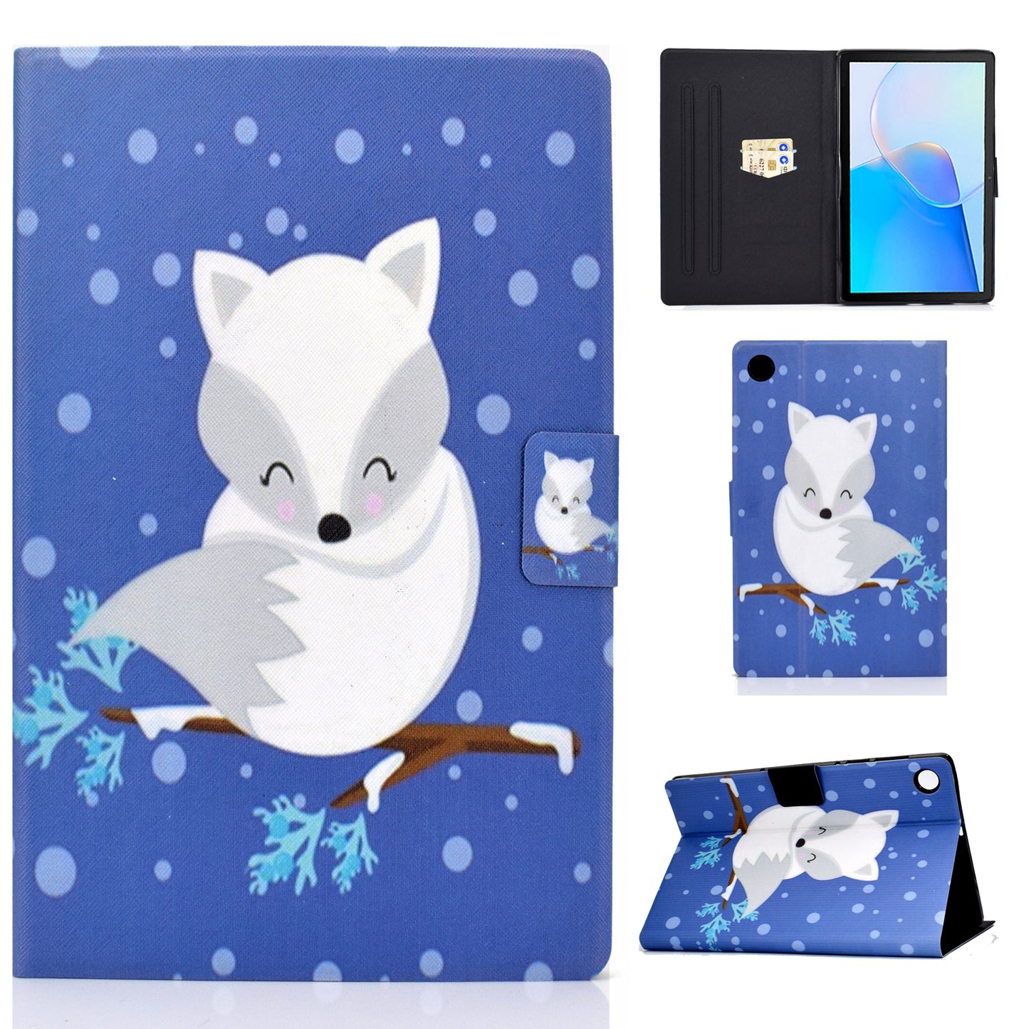 For Huawei MatePad SE 10.4-inch PU Leather Tablet Case Pattern Printing Stand Card Slot Cover
