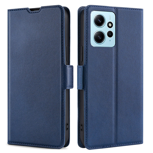 For Xiaomi Redmi Note 12 4G PU Leather Case with Card Slot Stand Flip Phone Cover