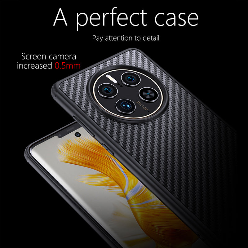 For Huawei Mate 50 Pro 4G Kevlar Fiber TPU Drop-resistant Phone Case Magnetic Back Cover