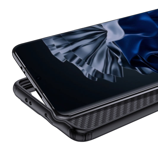 For Huawei P60 Pro / P60 Kevlar Fiber TPU Anti-drop Phone Case Magnetic Protective Cover