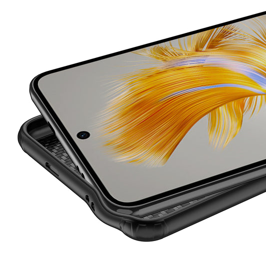 For Huawei Mate 50E 4G / Mate 50 4G Magnetic Cellphone Back Cover Kevlar Fiber TPU Anti-drop Phone Case