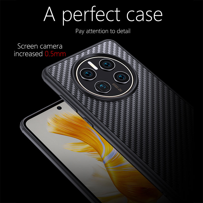 For Huawei Mate 50E 4G / Mate 50 4G Magnetic Cellphone Back Cover Kevlar Fiber TPU Anti-drop Phone Case