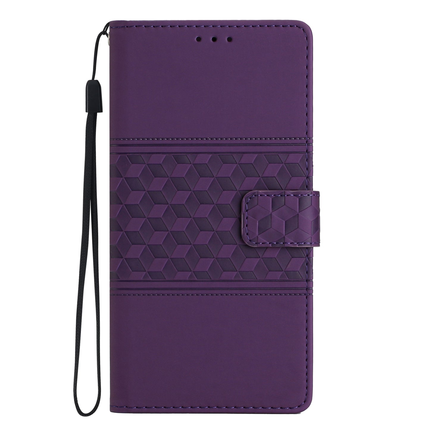Stand Phone Case for Xiaomi 13 Pro 5G , PU Leather Wallet Imprinted Rhombus Phone Cover