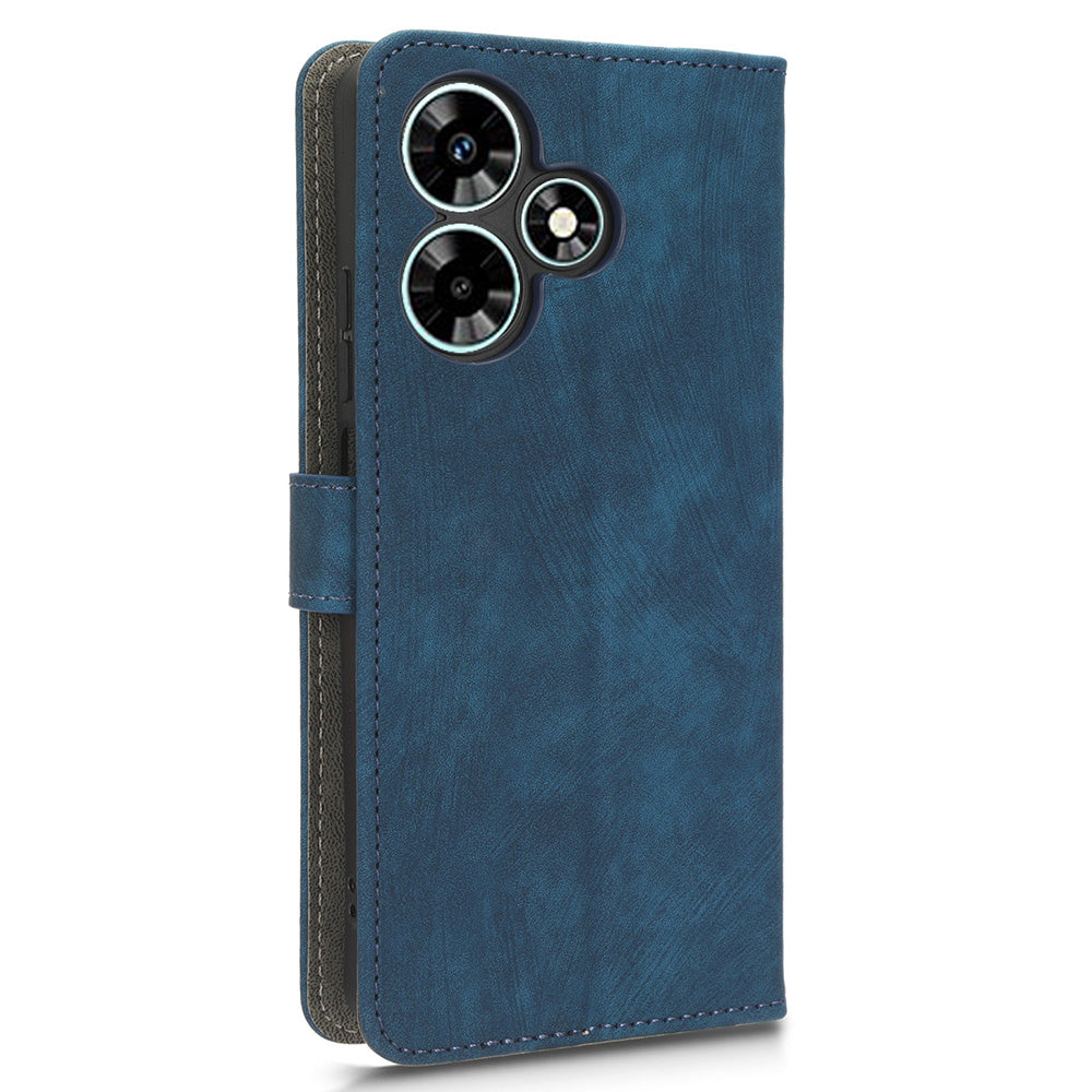 For Infinix Hot 30i X669 / Hot 30i NFC Drop-proof Stand Cover RFID Blocking Wallet Leather Case with Strap