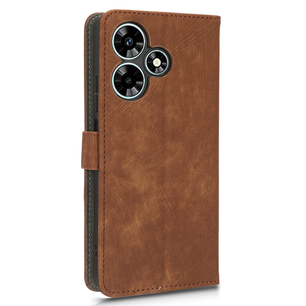 For Infinix Hot 30i X669 / Hot 30i NFC Drop-proof Stand Cover RFID Blocking Wallet Leather Case with Strap