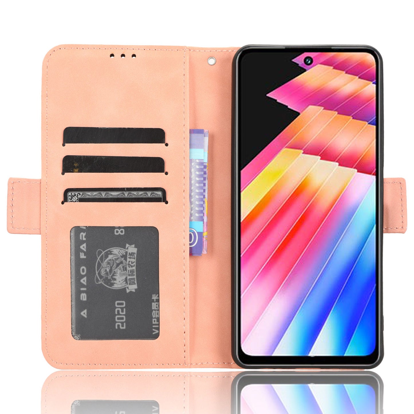 For Infinix Hot 30i / Hot 30i NFC X669 Flip Stand Phone Case PU Leather Multiple Card Slots Wallet Cover