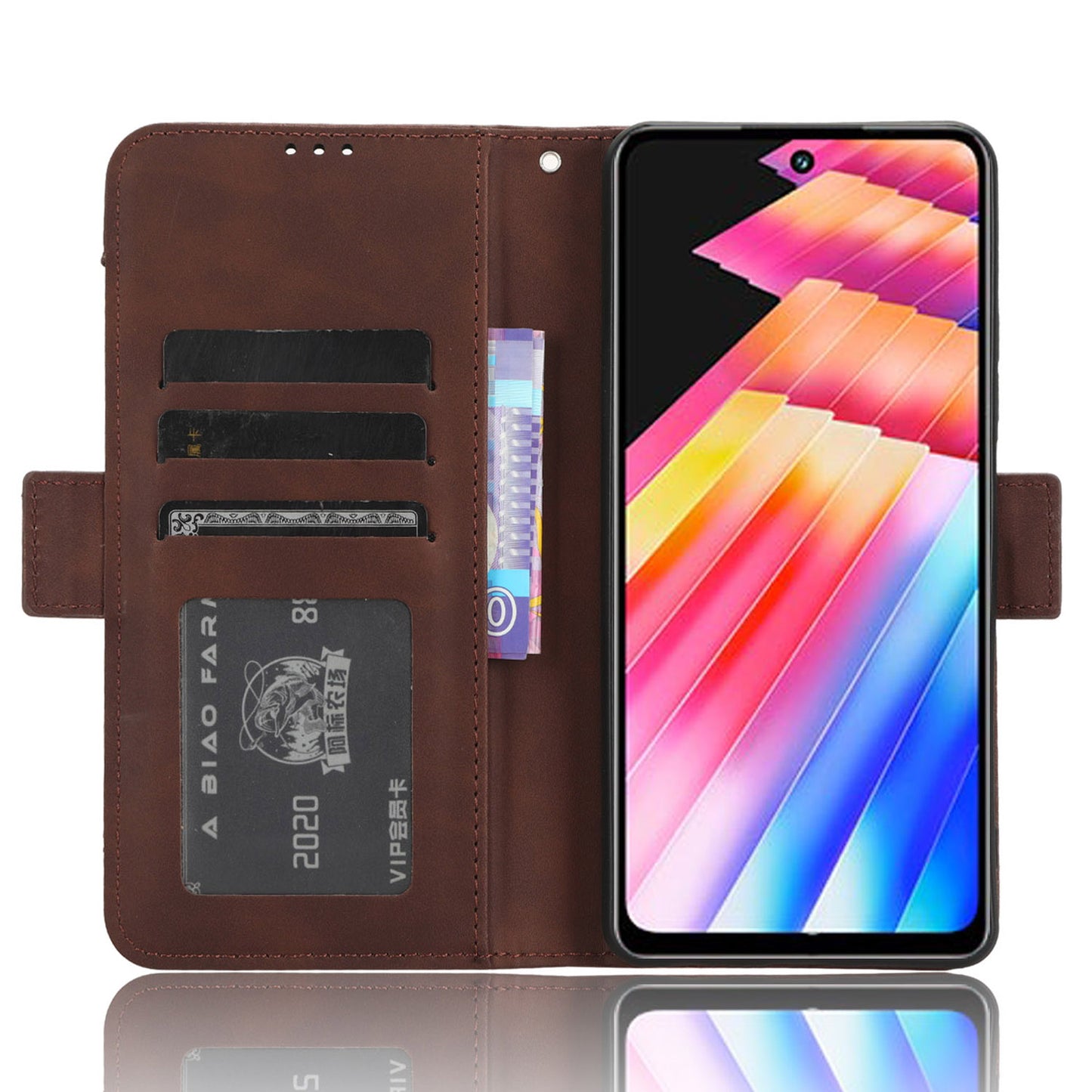 For Infinix Hot 30 X6831 PU Leather Stand Phone Cover Multiple Card Slots Flip Wallet Case