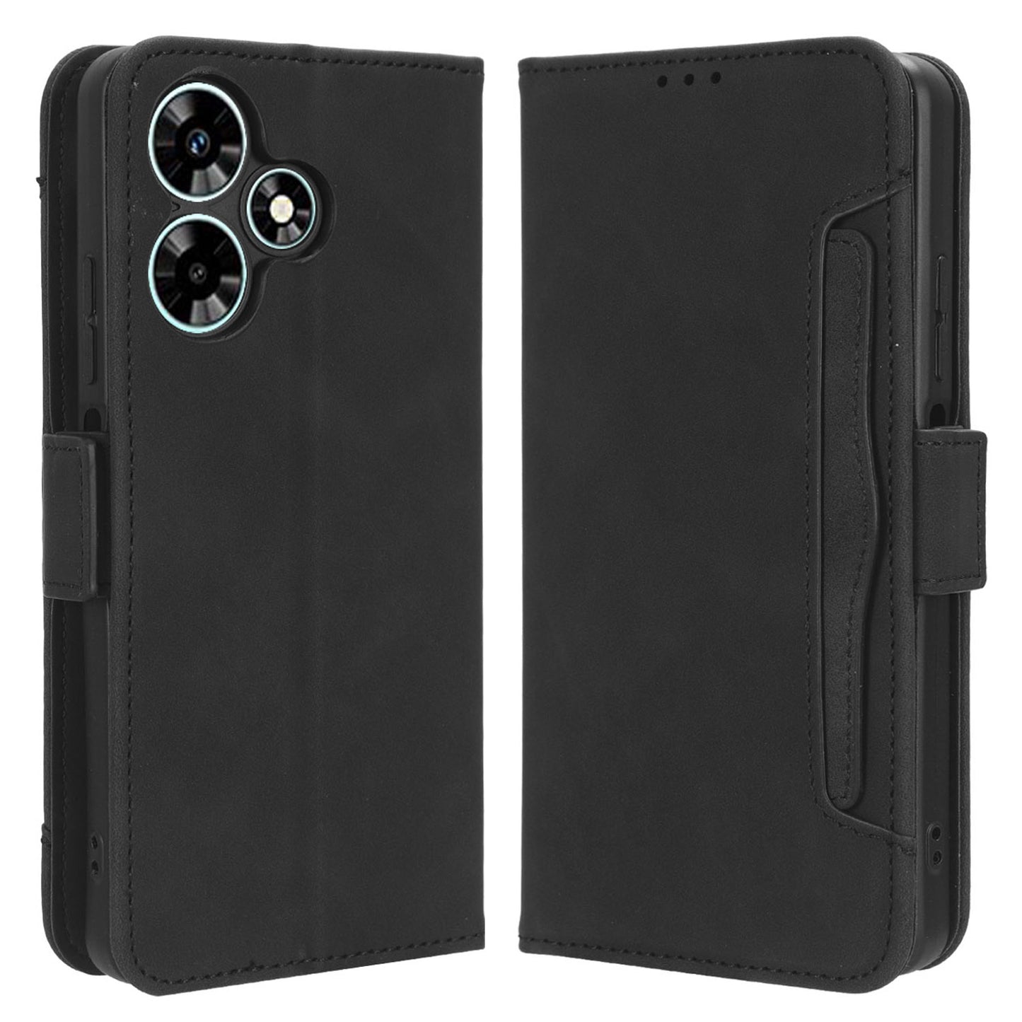 For Infinix Hot 30 X6831 PU Leather Stand Phone Cover Multiple Card Slots Flip Wallet Case