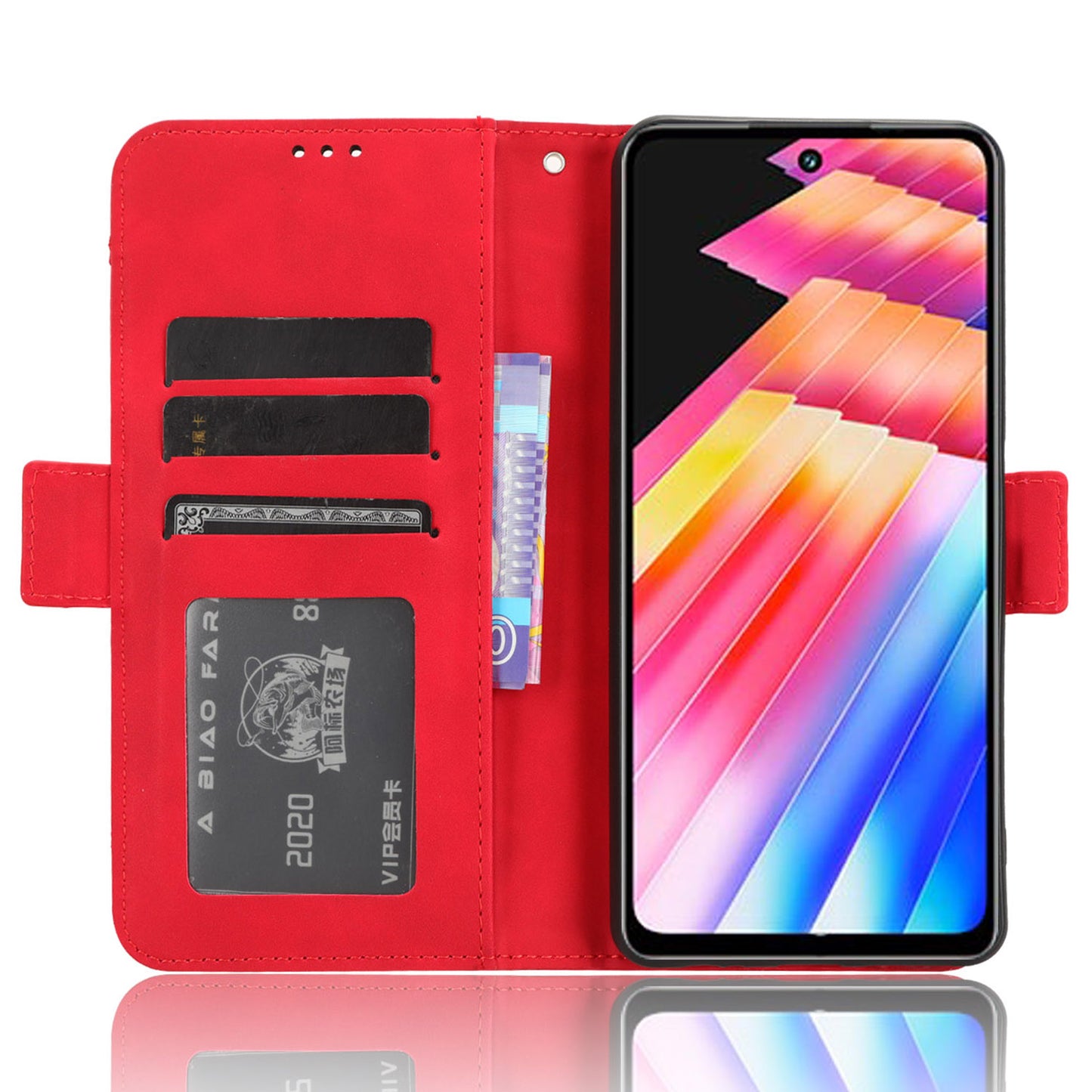 For Infinix Hot 30 X6831 PU Leather Stand Phone Cover Multiple Card Slots Flip Wallet Case