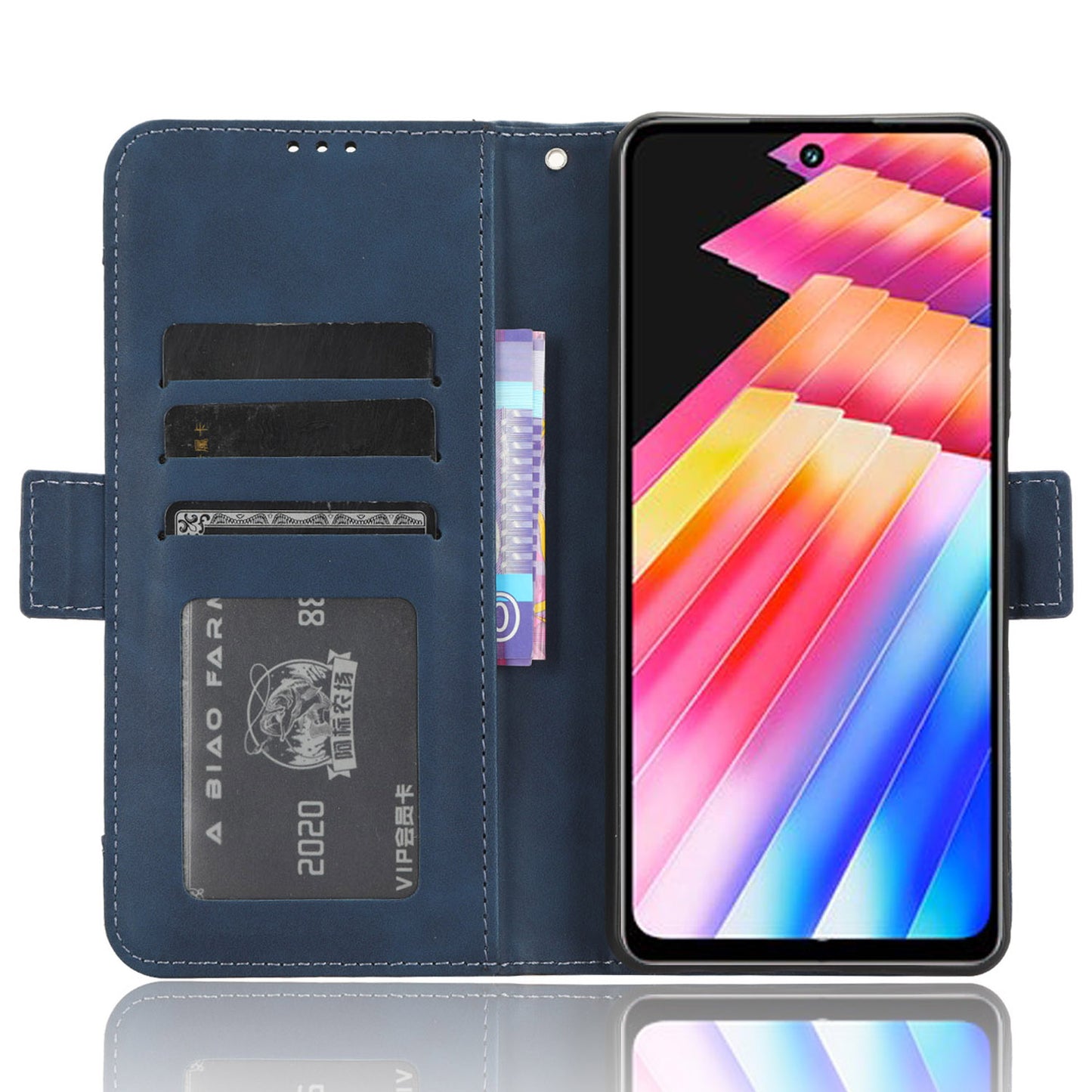 For Infinix Hot 30 X6831 PU Leather Stand Phone Cover Multiple Card Slots Flip Wallet Case