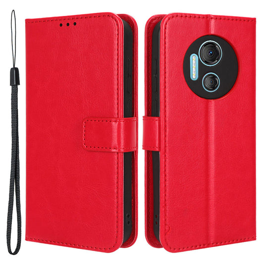 For Doogee X97 / X97 Pro PU Leather Wallet Case Crazy Horse Texture Flip Stand Anti-drop Cover