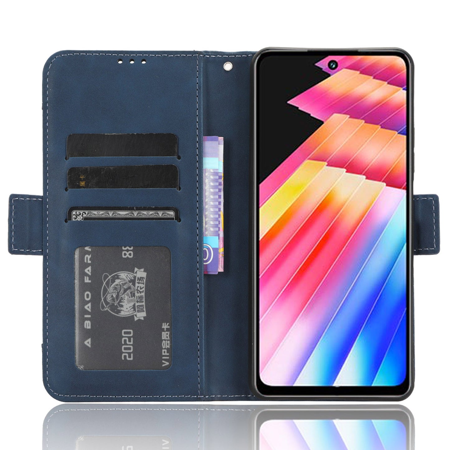 For Infinix Hot 30 Play Flip Stand Leather Phone Case Multiple Card Slots Wallet Cover
