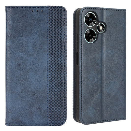 For Infinix Hot 30 Play Retro PU Leather Phone Case Folio Stand Wallet Protective Shell