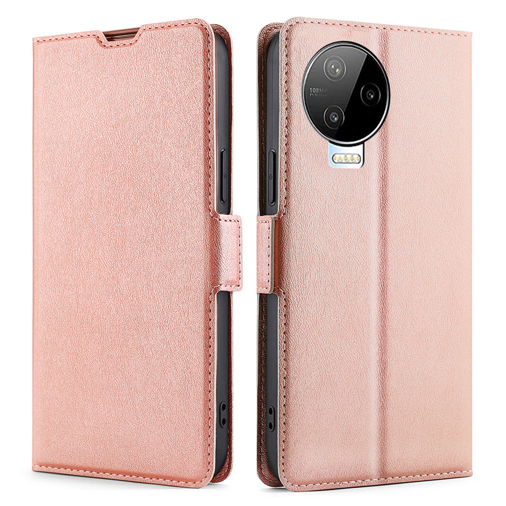 For Infinix Note 12 Pro 4G / Note 12 (2023) 4G PU Leather Drop-proof Phone Flip Case Stand Card Slot Cover