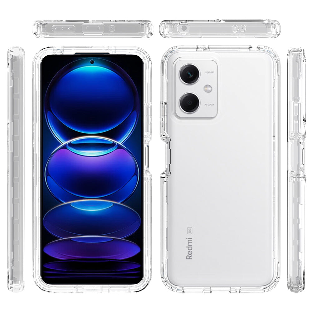PC + TPU Phone Case for Xiaomi Redmi Note 12 5G (China) / (India) / (Global) / Poco X5 5G , Drop Protection Gradient Cover with PET Film