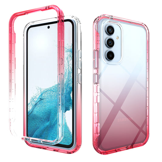 For Samsung Galaxy A54 5G Protective Case Gradient Color Anti-Drop Phone Case TPU PC Clear Phone Cover