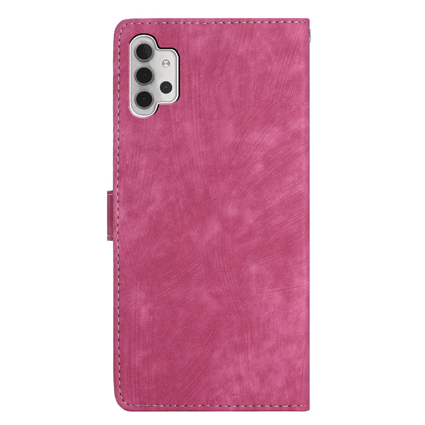 For Samsung Galaxy A32 5G / M32 5G PU Leather Wallet Mobile Case Skin-touch Anti-drop Shell with Stand