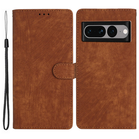For Google Pixel 7 Pro 5G PU Leather+TPU Wallet Cover Skin-touch Stand Magnetic Phone Case