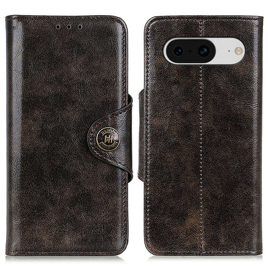 KHAZHEN for Google Pixel 8 Phone Stand Case Drop Resistant PU Leather Wallet Cover