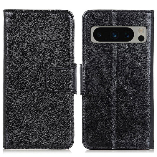 For Google Pixel 8 Pro Stand Split Leather Phone Case Nappa Texture Wallet Cover