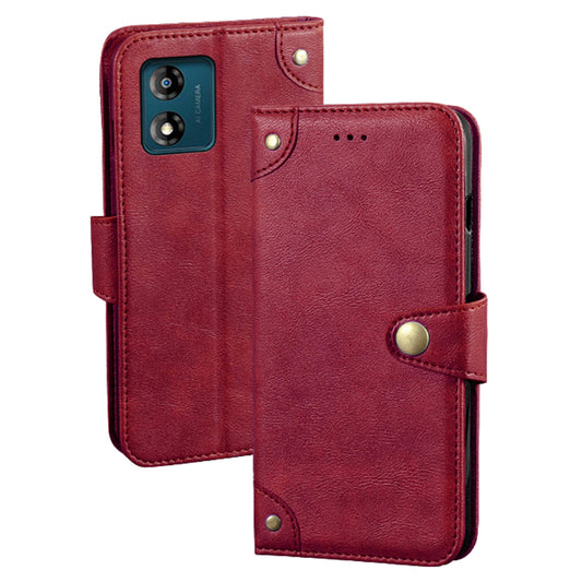 IDEWEI For Motorola Moto E13 4G PU Leather Wallet Case Anti-Drop Shockproof Phone Cover with Stand