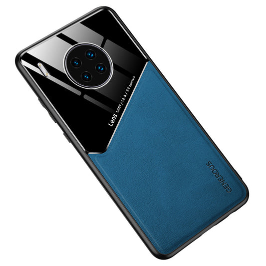 Shockproof Anti-Drop Case for Huawei Y9a TPU + PC + PU Leather Slim Phone Cover Support Magnetic Car Mount