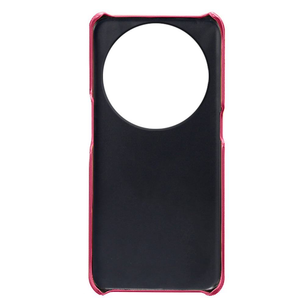 Phone Case for Oppo Find X6 Pro Back Shell, Dual Card Slots PU Leather Coated PC Cover