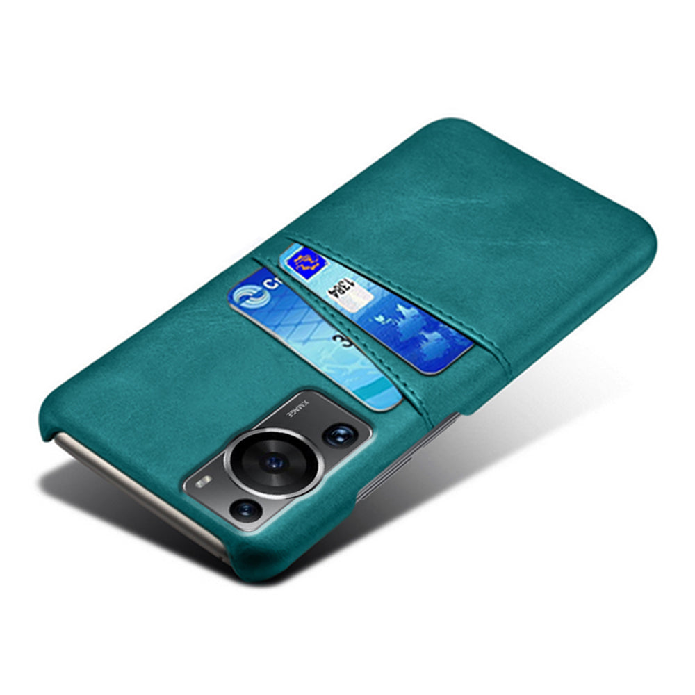 For Huawei P60 / P60 Pro Phone Case Dual Card Slots Shockproof PU Leather+PC Cover