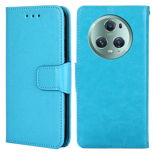 For Honor Magic5 Pro Leather Phone Case Drop-proof Wallet Stand Cover