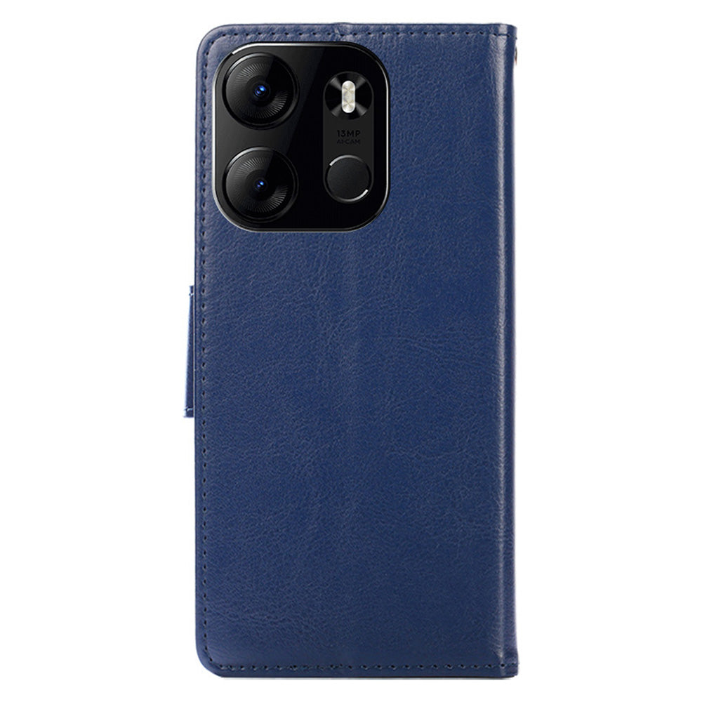 For Tecno Spark Go 2023 4G Leather Wallet Protective Case Flip Stand Phone Shell