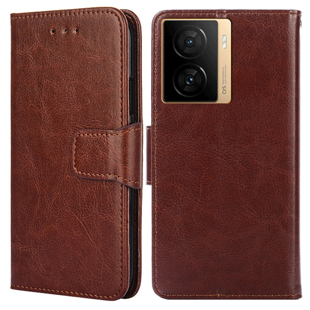 For vivo iQOO Z7 5G Leather Wallet Phone Case Shockproof Folding Stand Cover
