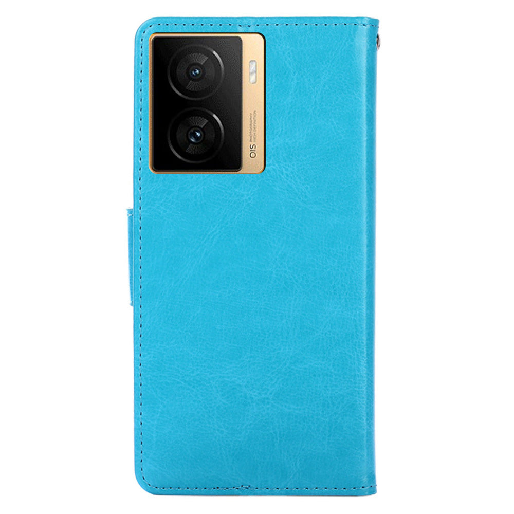 For vivo iQOO Z7 5G Leather Wallet Phone Case Shockproof Folding Stand Cover