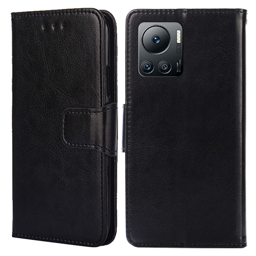For Infinix Note 12 VIP 4G Phone Protective Case Leather Wallet Cover with Stand
