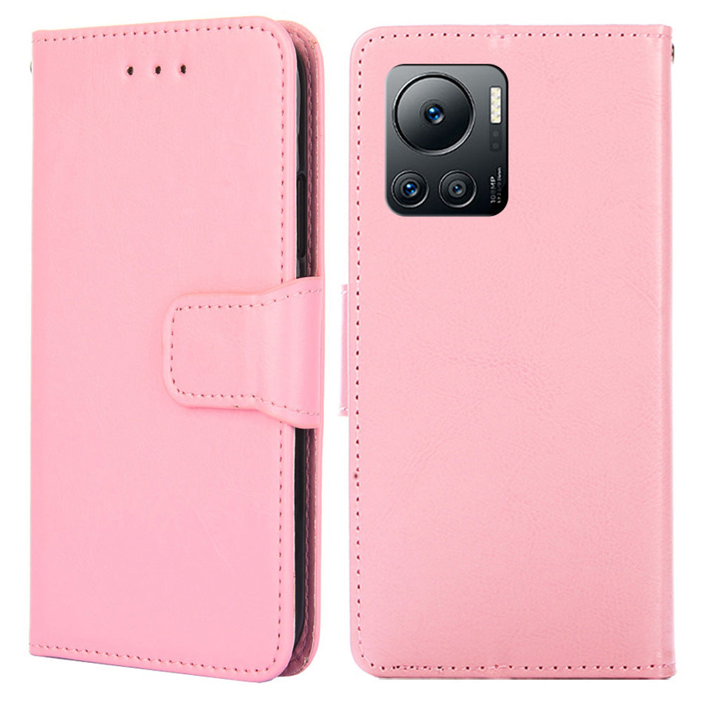 For Infinix Note 12 VIP 4G Phone Protective Case Leather Wallet Cover with Stand