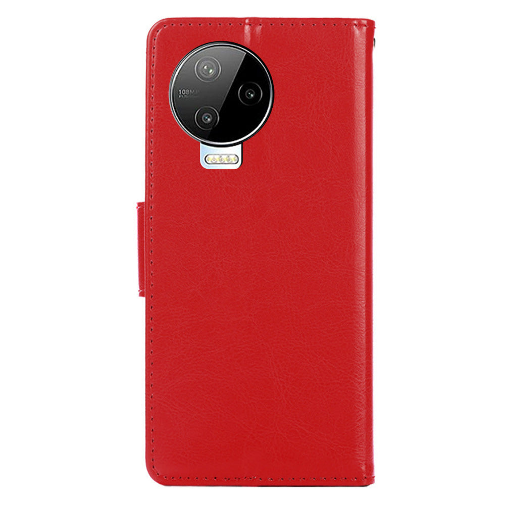 For Infinix Note 12 Pro 4G / Note 12 (2023) 4G Shockproof Wallet Phone Case Leather Flip Cover with Stand